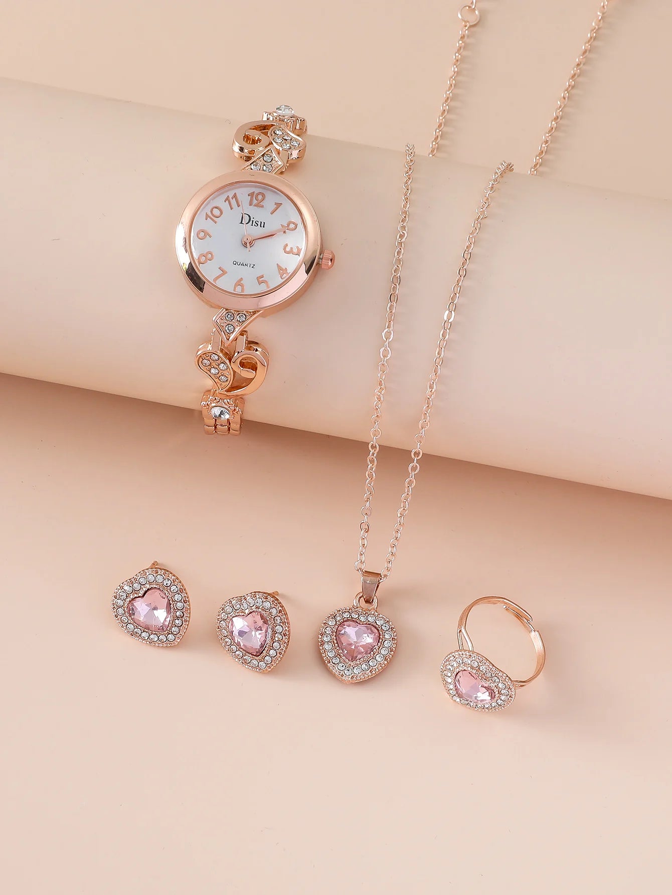 Love Bracelet Watch And 4 Accessories Gift Box set