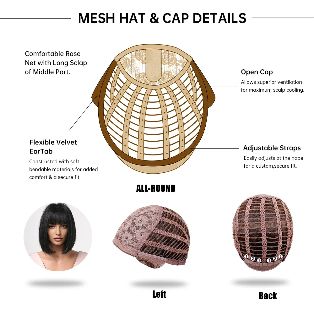 Short Straight Synthetic Wigs