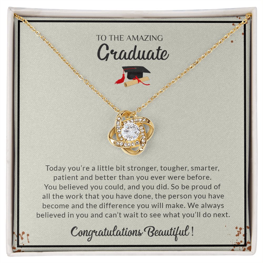 Love Knot Necklace for Graduates