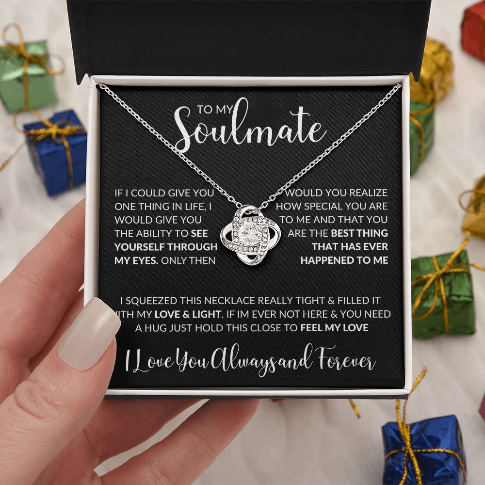 To My Soulmate | Love Knot Necklace