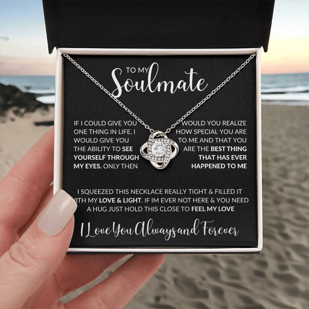 To My Soulmate | Love Knot Necklace